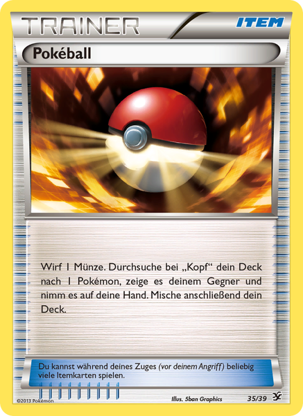 Pokéball 35 — Kalos Starter Set (German Pokémon TCG card)