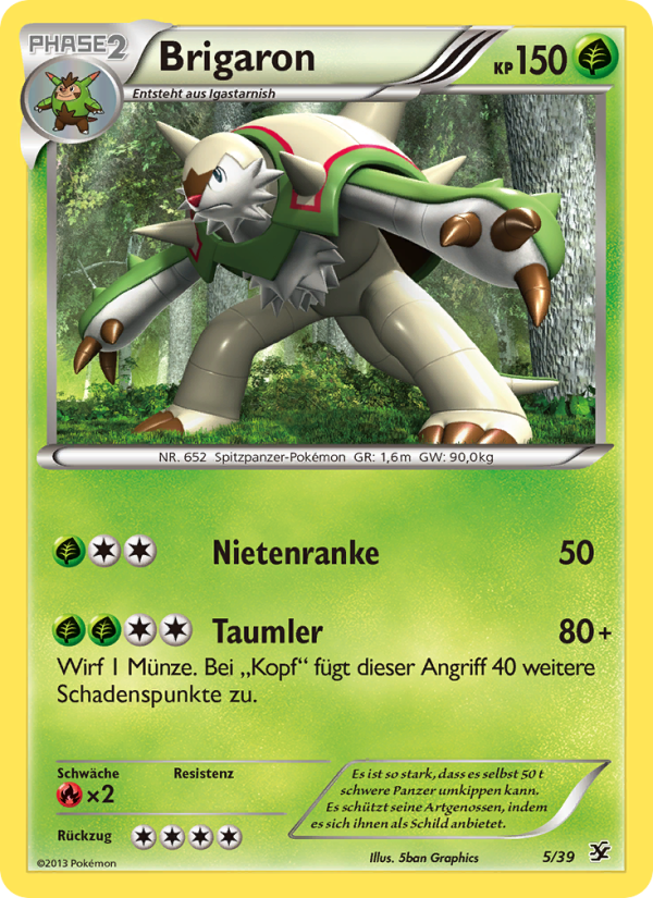 Brigaron 5 — Kalos Starter Set (German Pokémon TCG card)