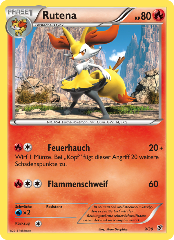 Rutena 9 — Kalos Starter Set (German Pokémon TCG card)