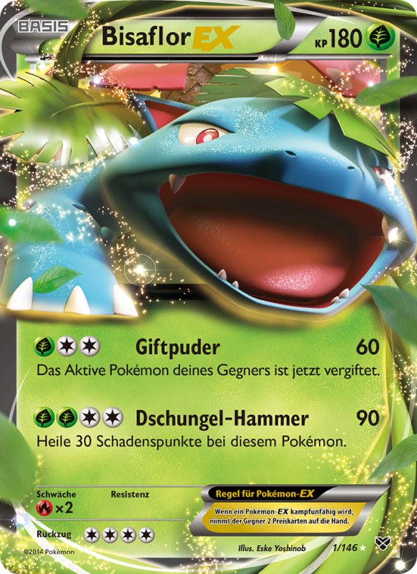 Bisaflor EX 1 — XY (German Pokémon TCG card)