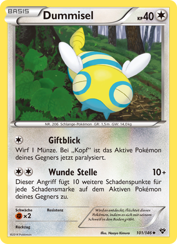 Dummisel 101 — XY (German Pokémon TCG card)