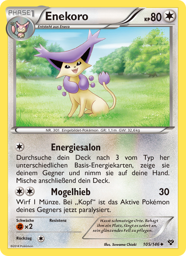 Enekoro 105 — XY (German Pokémon TCG card)