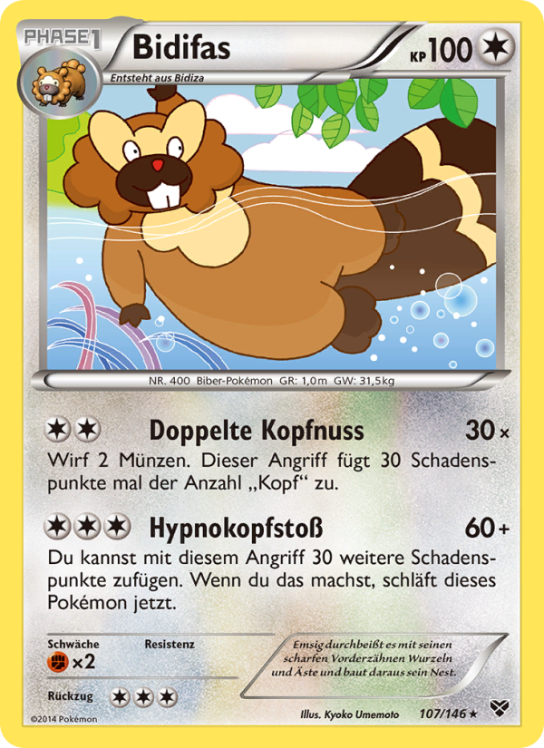 Bidifas 107 — XY (German Pokémon TCG card)