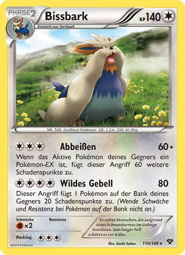 Bissbark 110 — XY (German Pokémon TCG card)