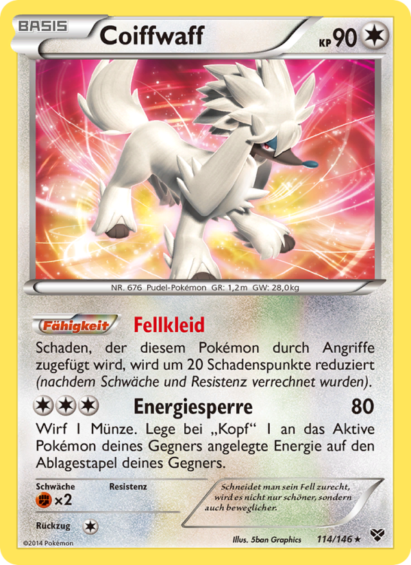 Coiffwaff 114 — XY (German Pokémon TCG card)