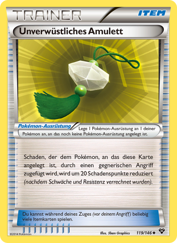 Unverwüstliches Amulett 119 — XY (German Pokémon TCG card)