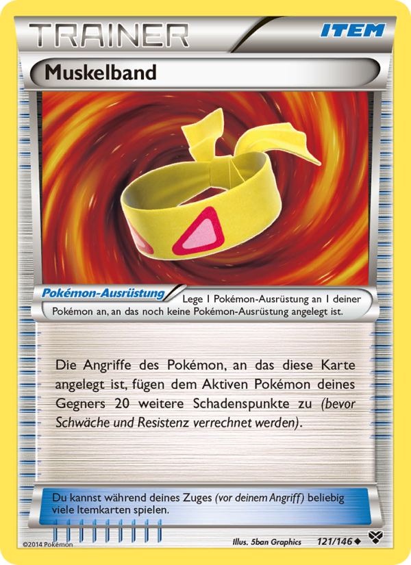 Muskelband 121 — XY (German Pokémon TCG card)