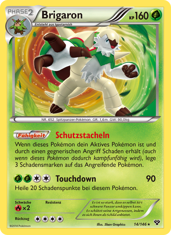 Brigaron 14 — XY (German Pokémon TCG card)