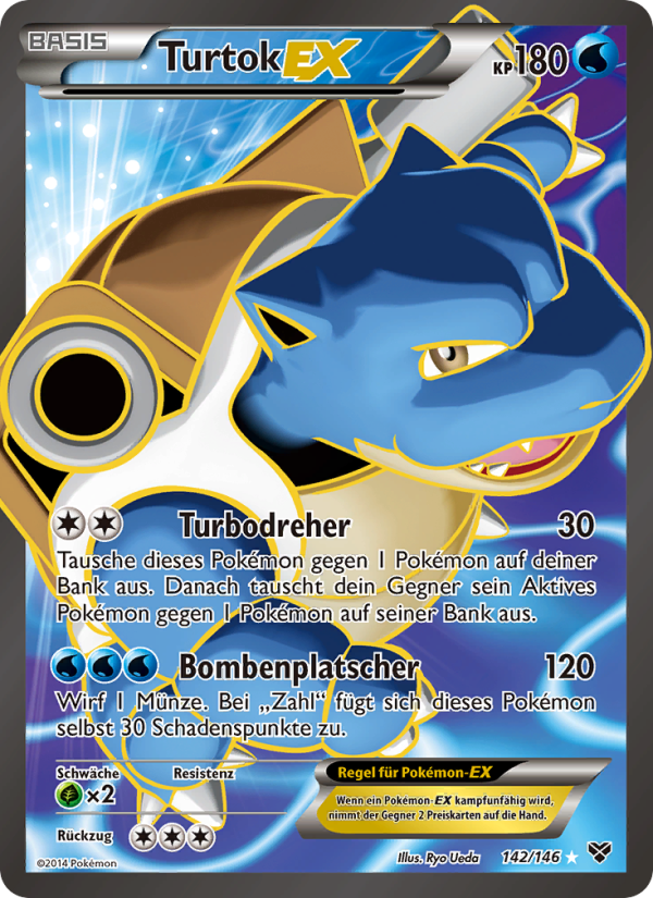 Turtok EX 142 — XY (German Pokémon TCG card)