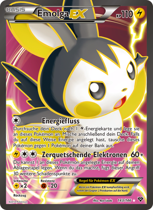Emolga EX 143 — XY (German Pokémon TCG card)