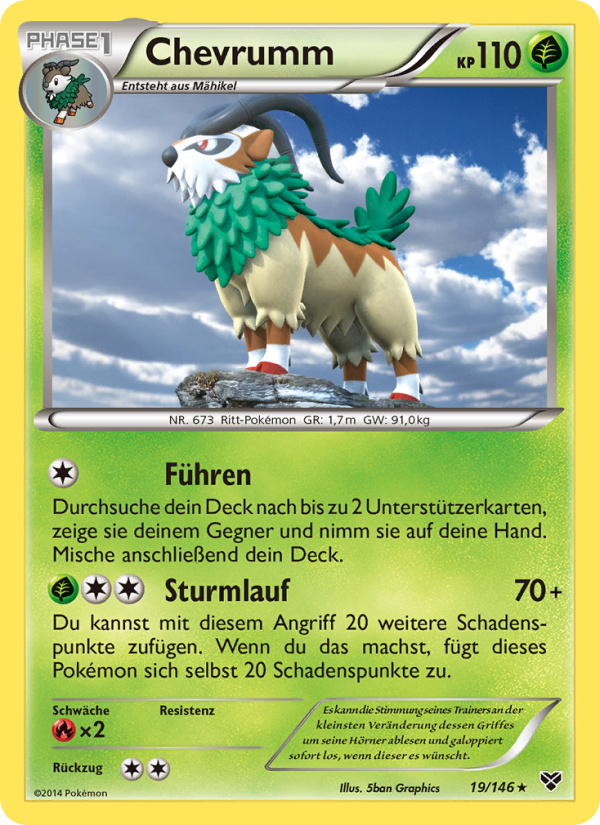 Chevrumm 19 — XY (German Pokémon TCG card)