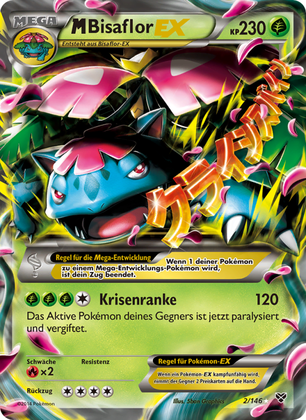 M-Bisaflor EX 2 — XY (German Pokémon TCG card)