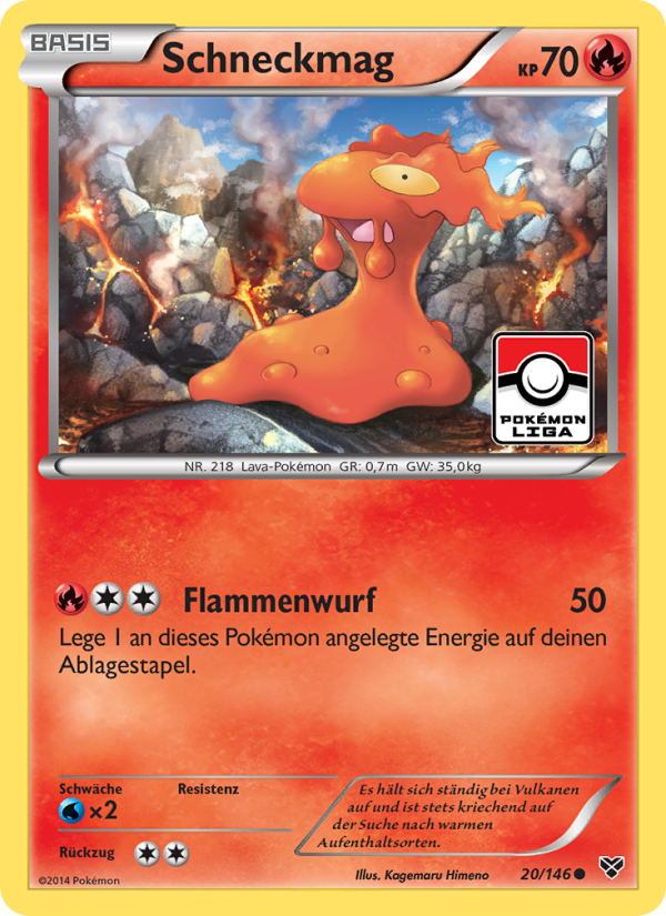 Schneckmag 20 — XY (German Pokémon TCG card)