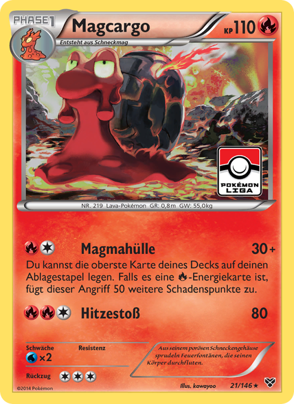 Magcargo 21 — XY (German Pokémon TCG card)
