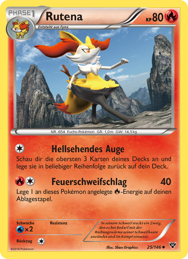 Rutena 25 — XY (German Pokémon TCG card)