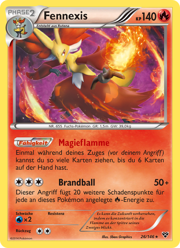 Fennexis 26 — XY (German Pokémon TCG card)