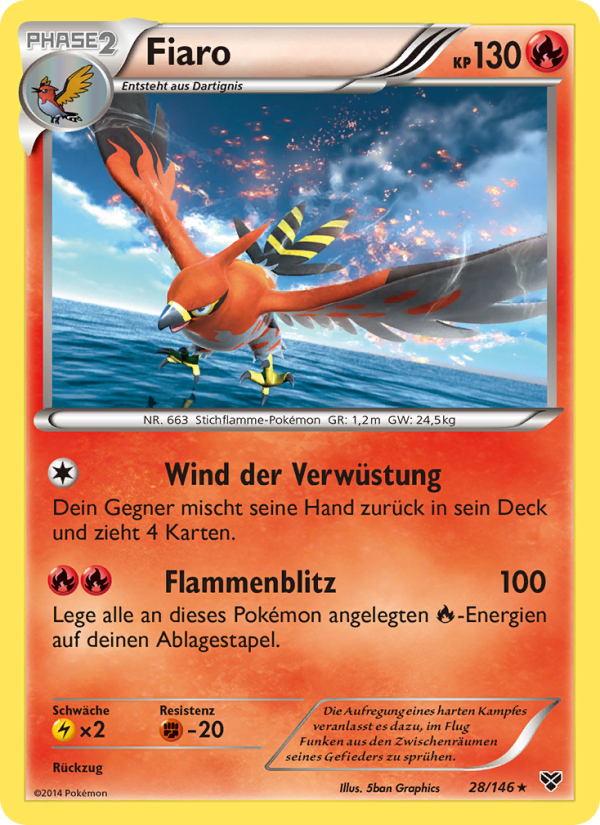 Fiaro 28 — XY (German Pokémon TCG card)
