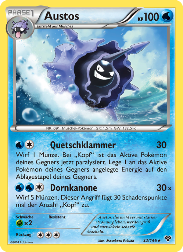 Austos 32 — XY (German Pokémon TCG card)