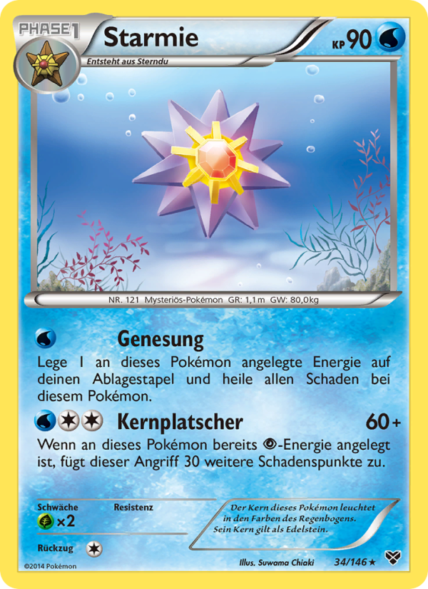 Starmie 34 — XY (German Pokémon TCG card)