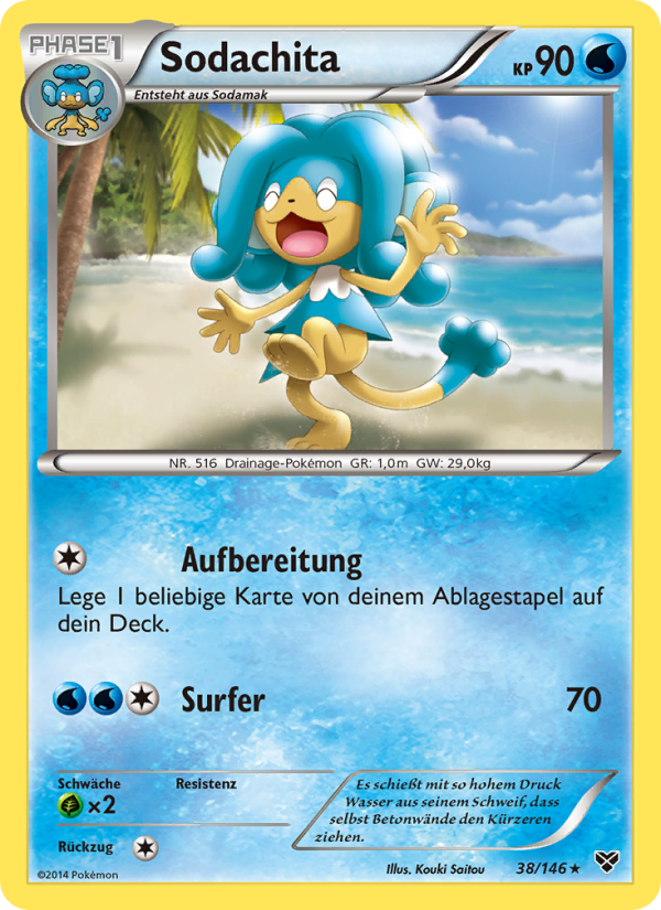 Sodachita 38 — XY (German Pokémon TCG card)