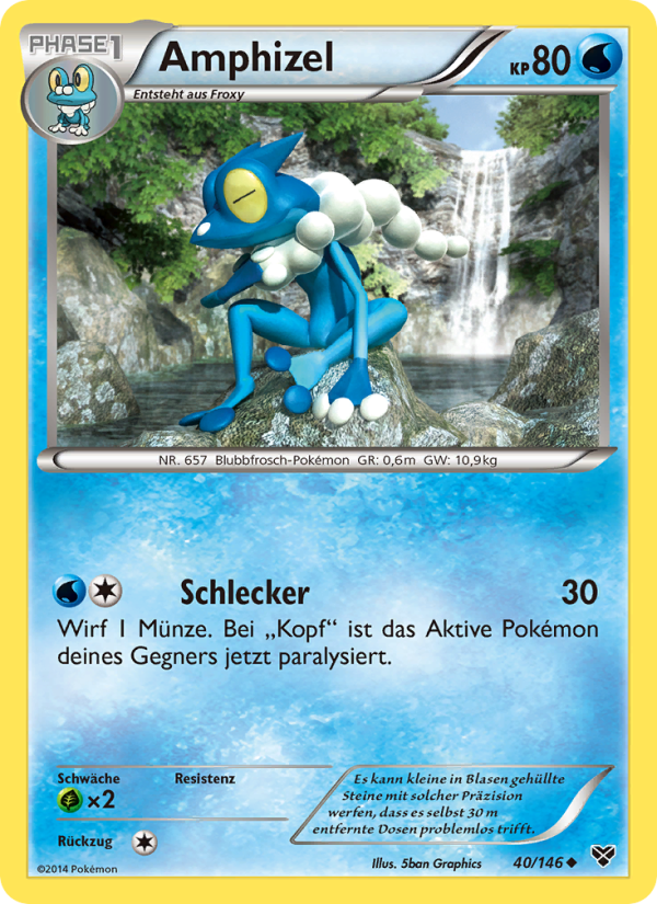 Amphizel 40 — XY (German Pokémon TCG card)