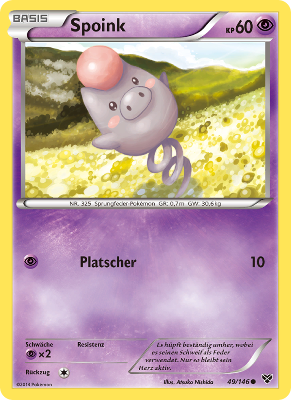 Spoink 49 — XY (German Pokémon TCG card)
