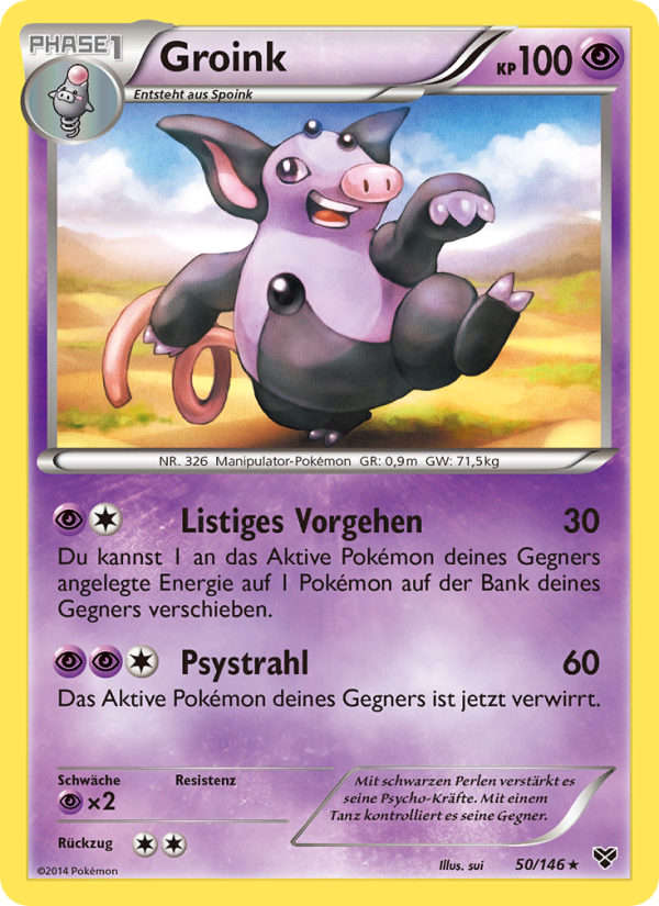 Groink 50 — XY (German Pokémon TCG card)