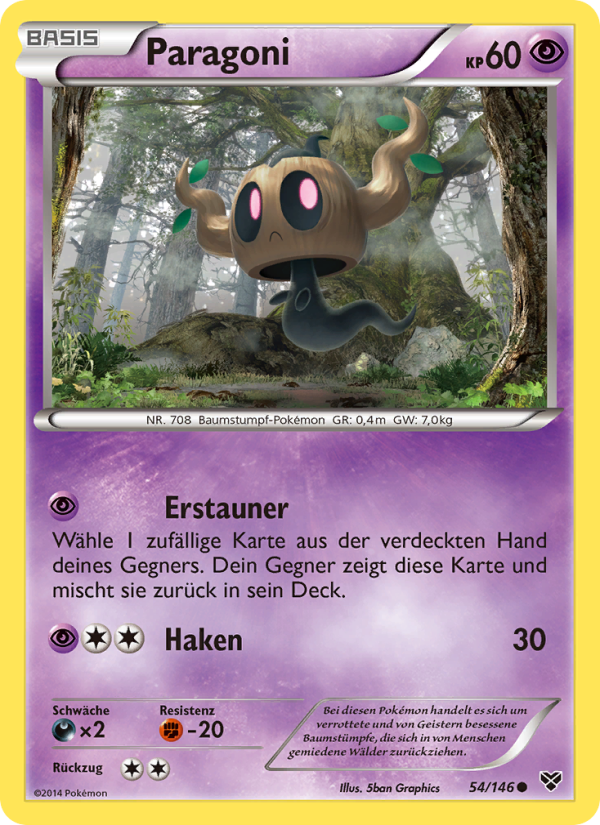 Paragoni 54 — XY (German Pokémon TCG card)
