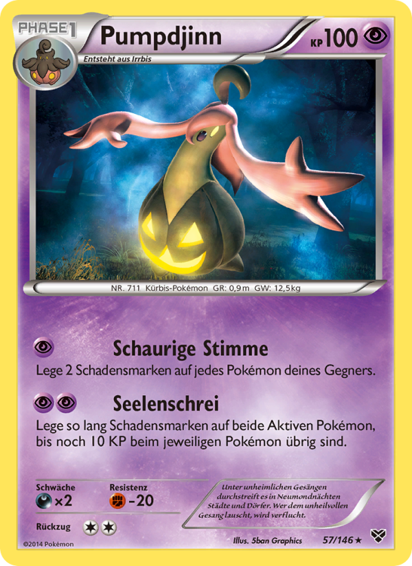 Pumpdjinn 57 — XY (German Pokémon TCG card)