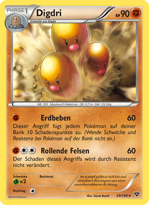Digdri 59 — XY (German Pokémon TCG card)