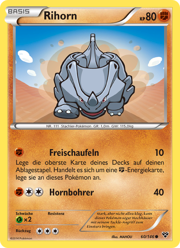 Rihorn 60 — XY (German Pokémon TCG card)