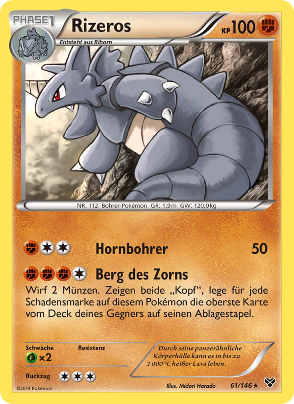 Rizeros 61 — XY (German Pokémon TCG card)