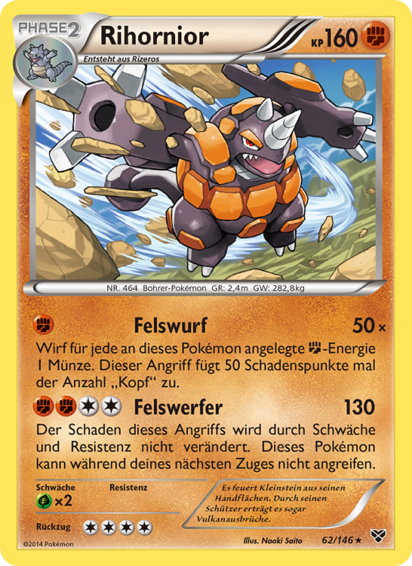 Rihornior 62 — XY (German Pokémon TCG card)