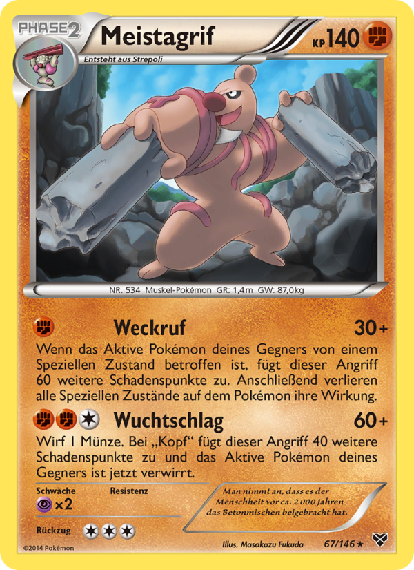 Meistagrif 67 — XY (German Pokémon TCG card)