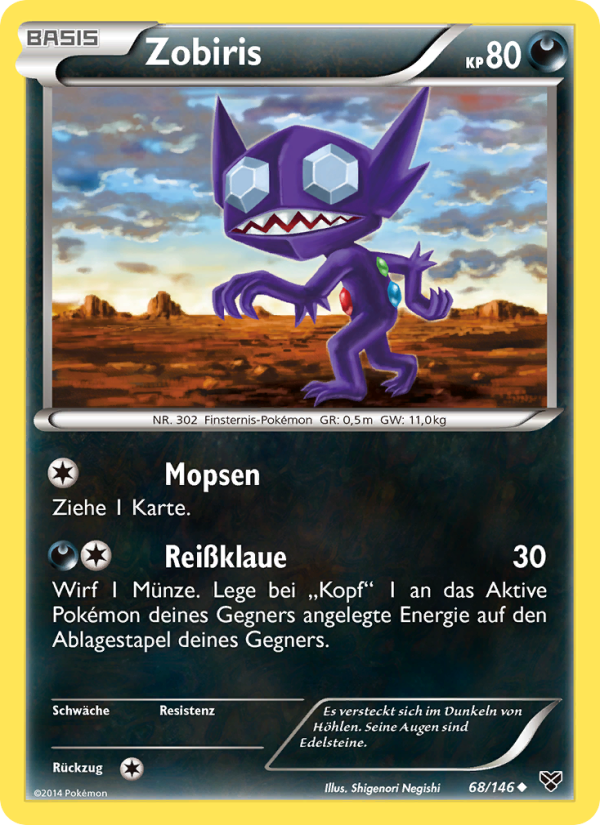 Zobiris 68 — XY (German Pokémon TCG card)
