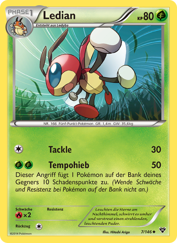 Ledian 7 — XY (German Pokémon TCG card)