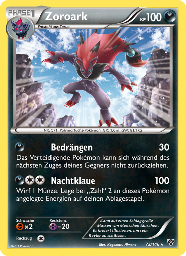 Zoroark 73 — XY (German Pokémon TCG card)