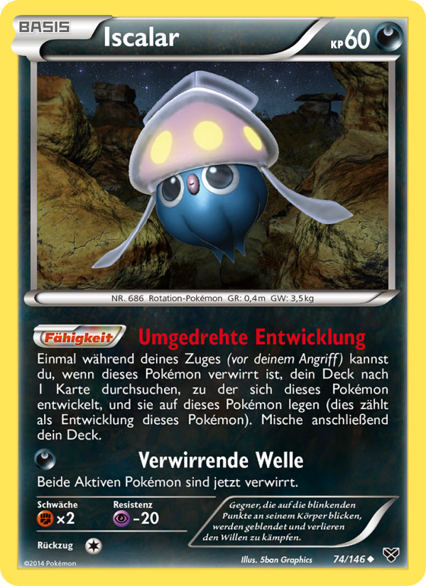 Iscalar 74 — XY (German Pokémon TCG card)