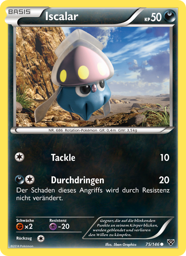 Iscalar 75 — XY (German Pokémon TCG card)