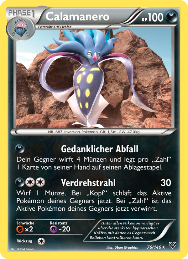 Calamanero 76 — XY (German Pokémon TCG card)