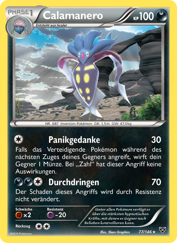Calamanero 77 — XY (German Pokémon TCG card)