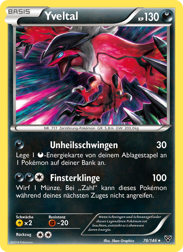Yveltal 78 — XY (German Pokémon TCG card)