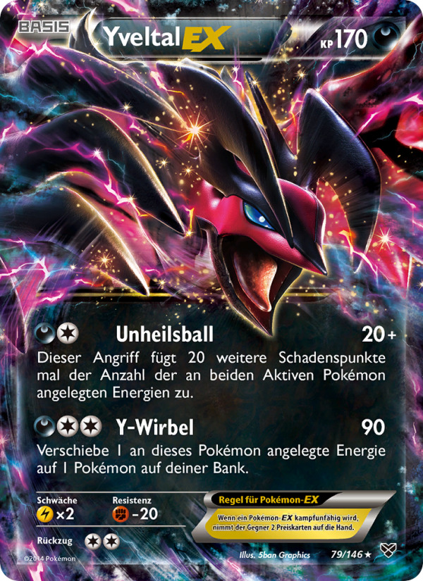 Yveltal EX 79 — XY (German Pokémon TCG card)
