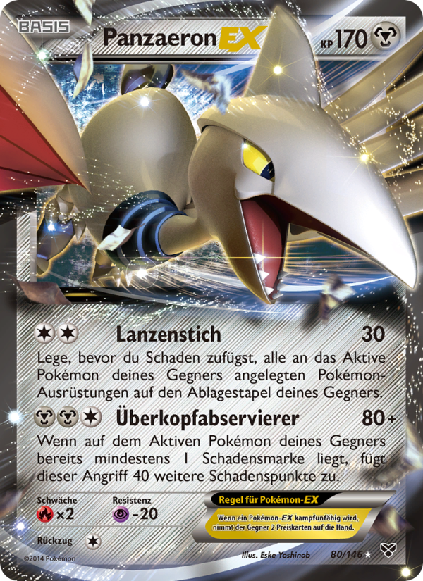 Panzaeron EX 80 — XY (German Pokémon TCG card)