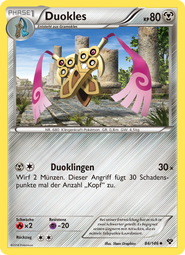 Duokles 84 — XY (German Pokémon TCG card)