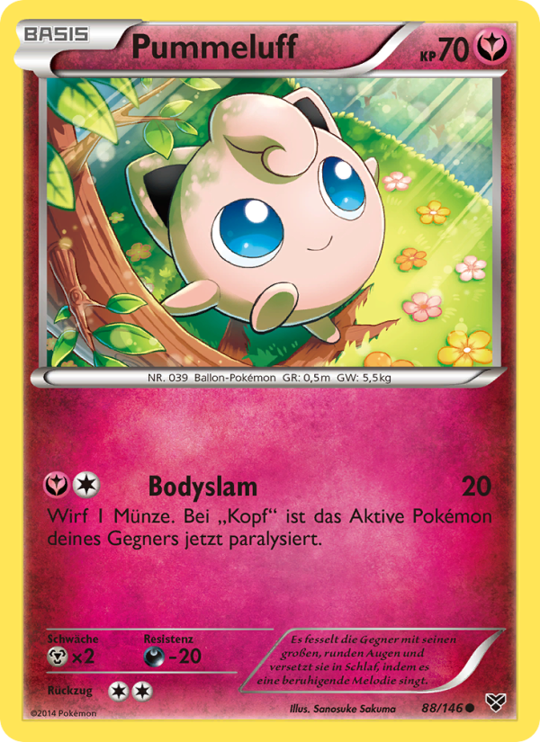 Pummeluff 88 — XY (German Pokémon TCG card)