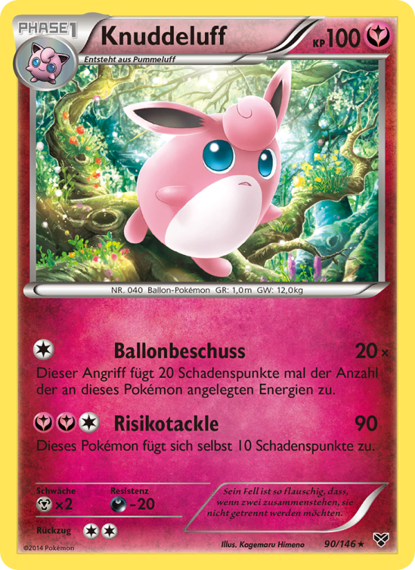 Knuddeluff 90 — XY (German Pokémon TCG card)