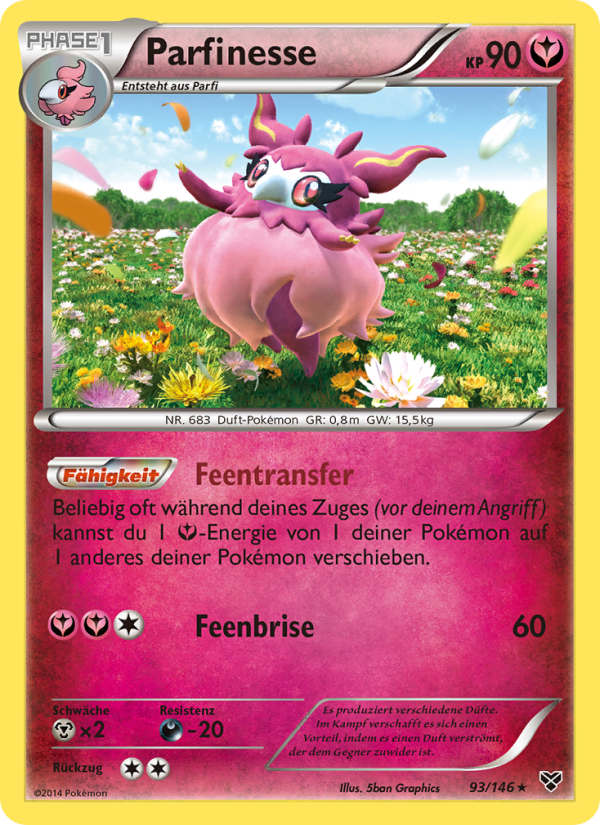 Parfinesse 93 — XY (German Pokémon TCG card)