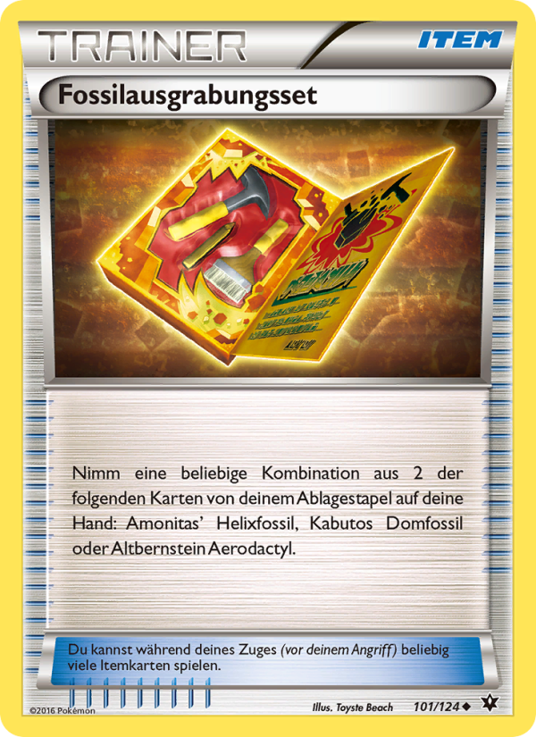 Fossilausgrabungsset 101 — Fates Collide (German Pokémon TCG card)