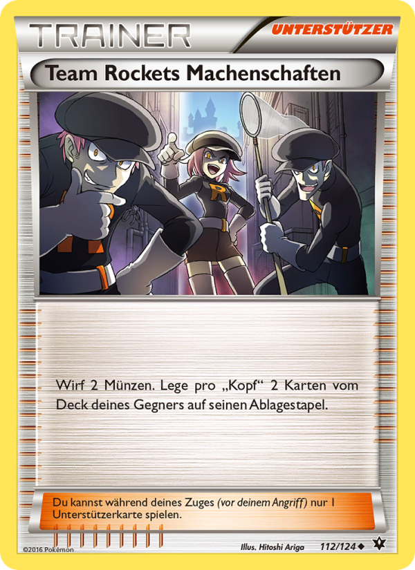 Team Rockets Machenschaften 112 — Fates Collide (German Pokémon TCG card)
